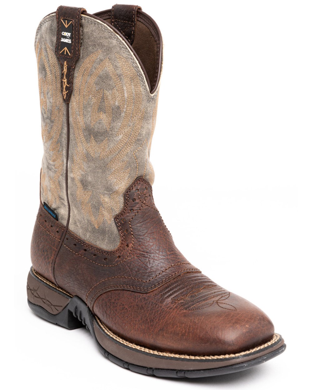 Cody James - Men's Tyche Lite Performance Western Boots - Broad Square Toe | Brown Cody James - Men's Tyche Lite Performance Western Boots - Broad Square Toe | Brown