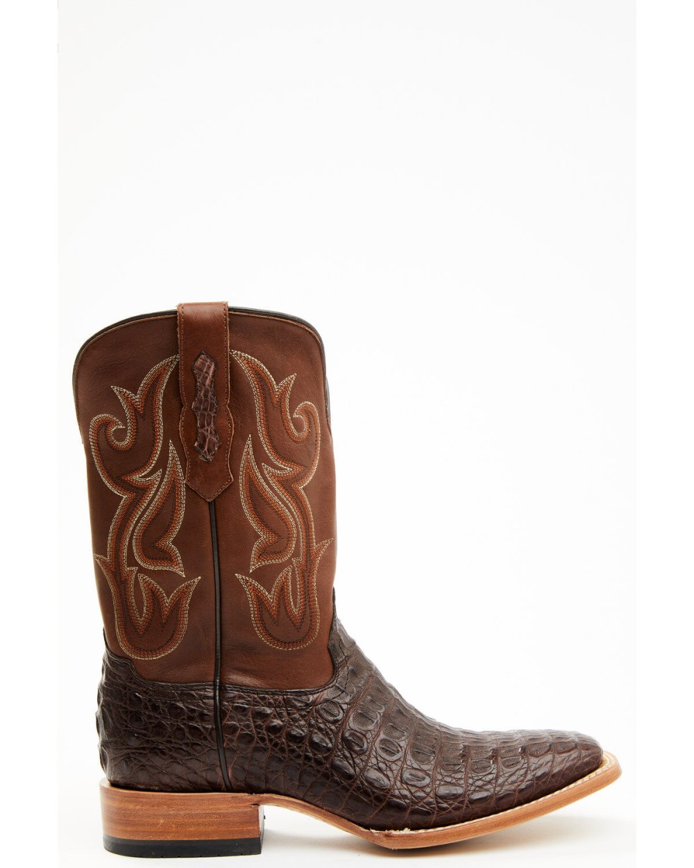 Cody James - Men's Exotic Caiman Western Boots - Broad Square Toe | Brown Cody James - Men's Exotic Caiman Western Boots - Broad Square Toe | Brown