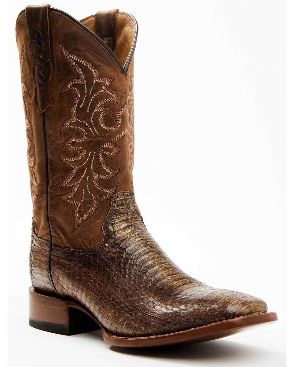 Cody James - Men's Cobra Brown Exotic Western Boots - Broad Square Toe | Brown Cody James - Men's Cobra Brown Exotic Western Boots - Broad Square Toe | Brown