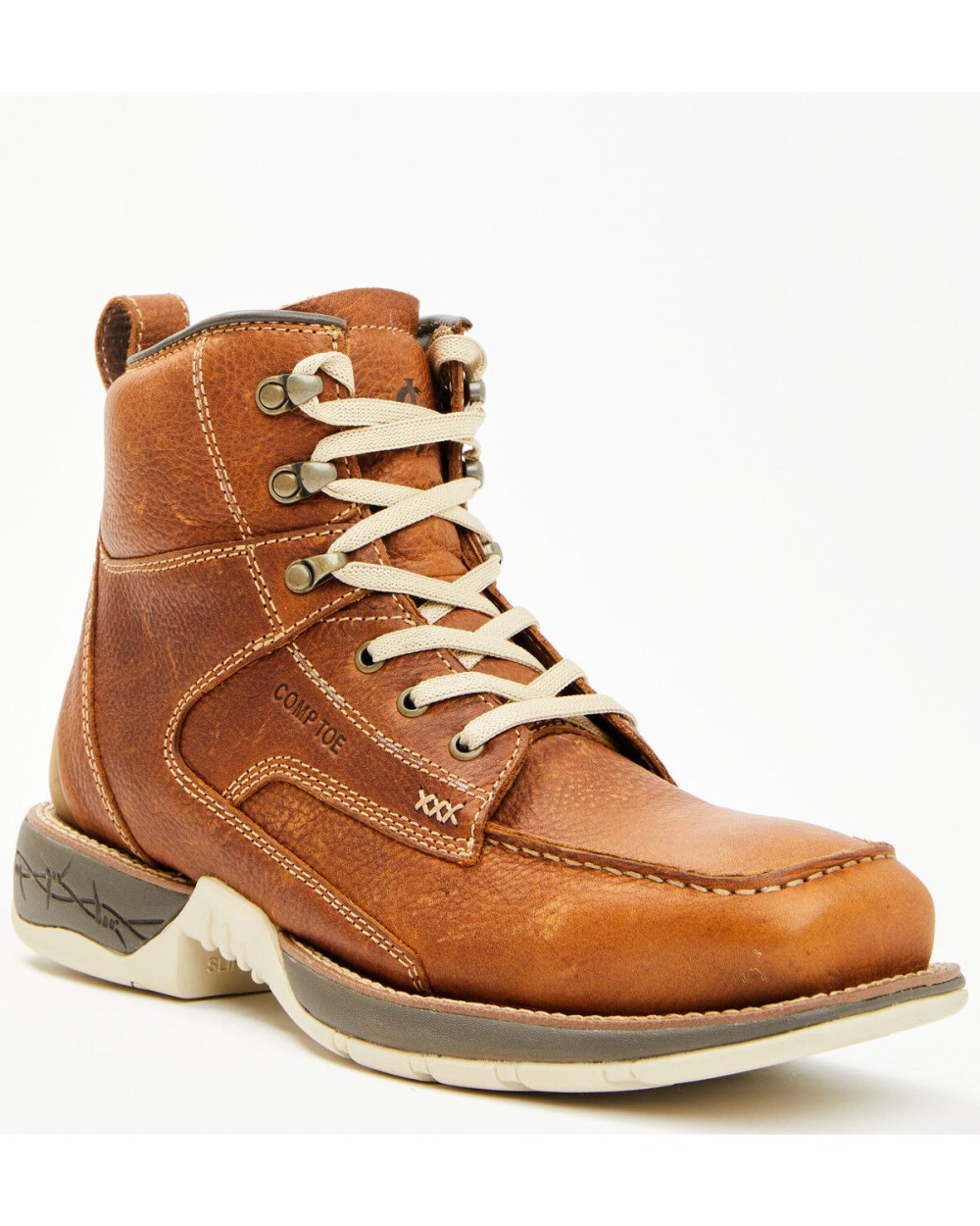 Cody James - Men's Xero Lite Lace-Up Moc Work Boots - Composite Toe | Brown Cody James - Men's Xero Lite Lace-Up Moc Work Boots - Composite Toe | Brown