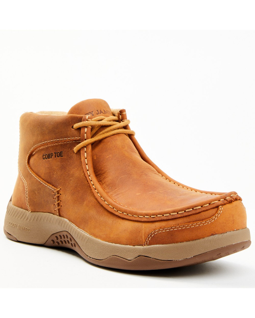Cody James - Men's Casual Wallabee Big Brother Lace-Up Work Boots - Composite Toe | Tan Cody James - Men's Casual Wallabee Big Brother Lace-Up Work Boots - Composite Toe | Tan