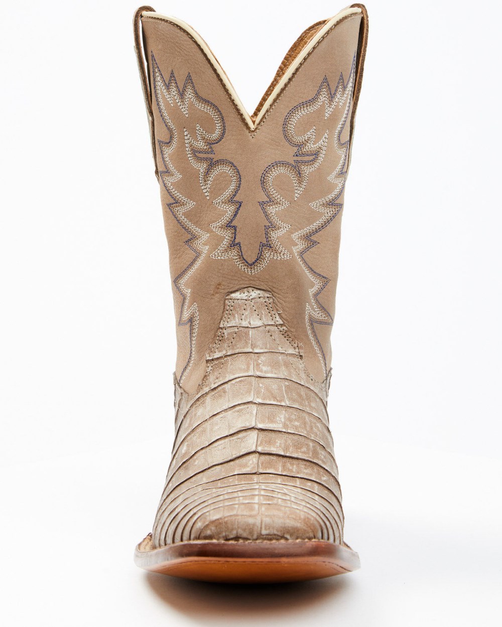 Cody James - Men's Exotic Caiman Belly Western Boots - Broad Square Toe | Tan Cody James - Men's Exotic Caiman Belly Western Boots - Broad Square Toe | Tan
