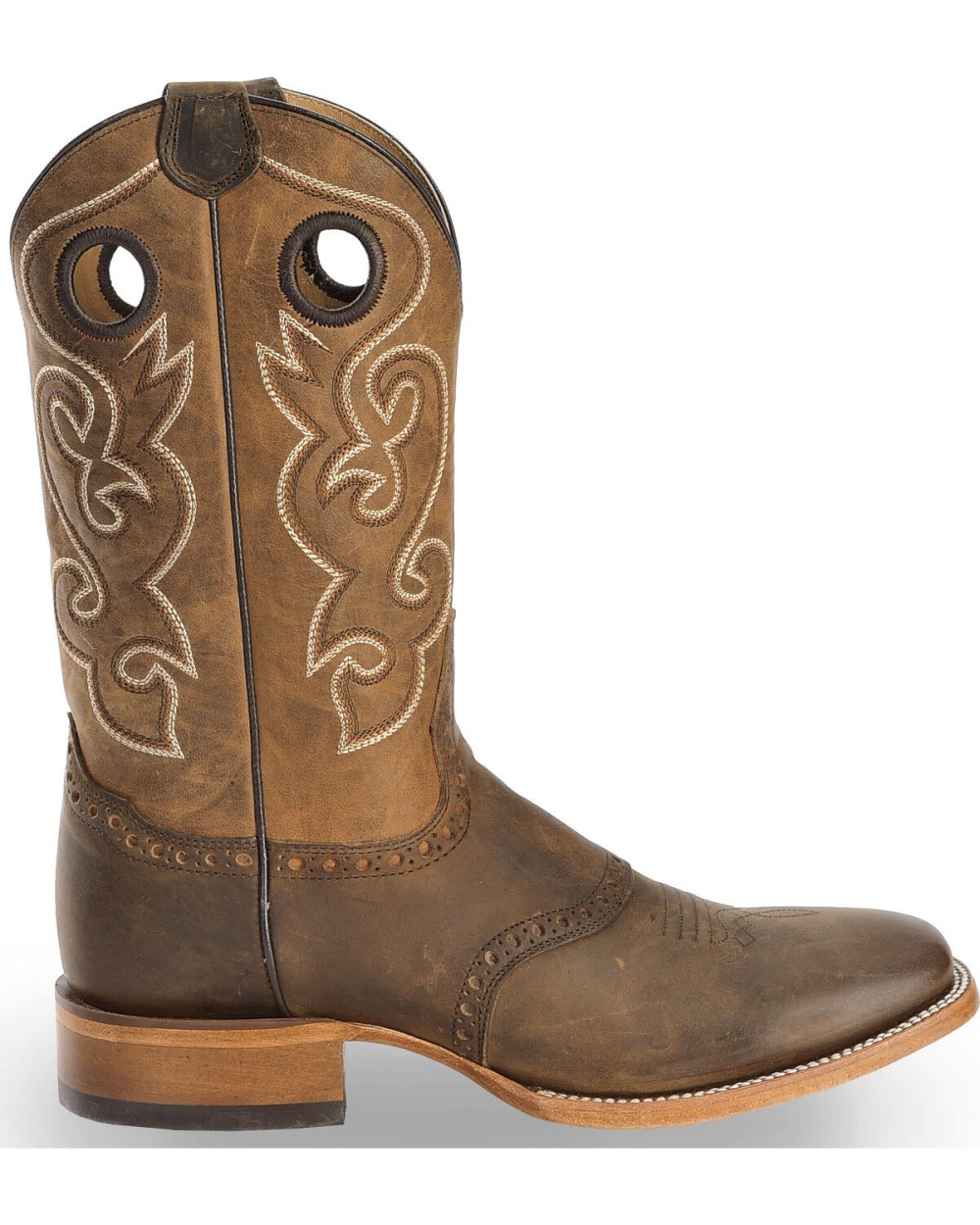 Cody James - Men's Saddle Vamp Western Boots - Broad Square Toe | Brown Cody James - Men's Saddle Vamp Western Boots - Broad Square Toe | Brown