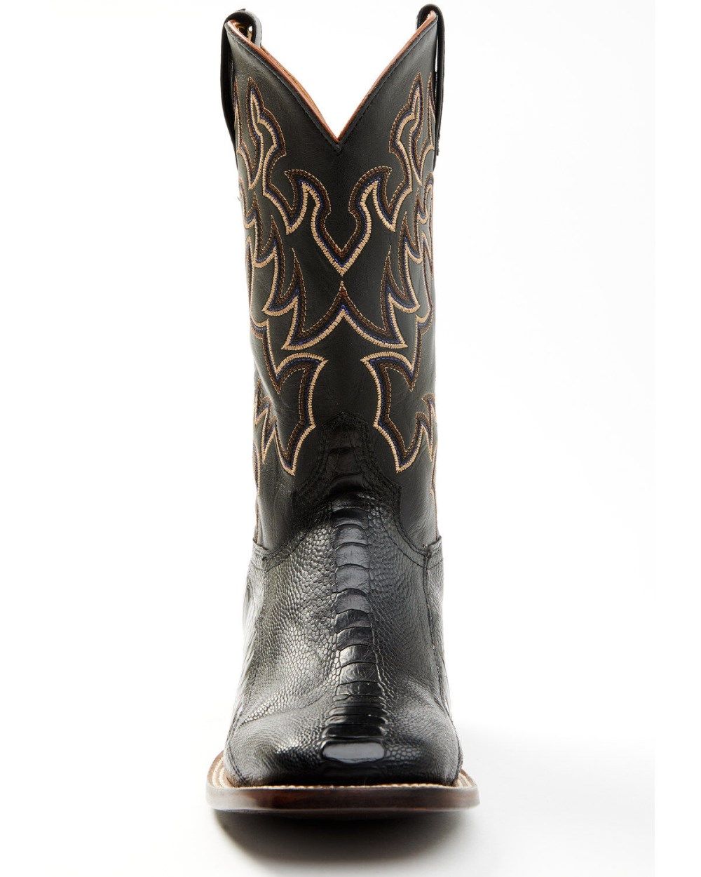 Cody James - Men's Exotic Ostrich Leg Western Boots - Broad Square Toe | Black Cody James - Men's Exotic Ostrich Leg Western Boots - Broad Square Toe | Black