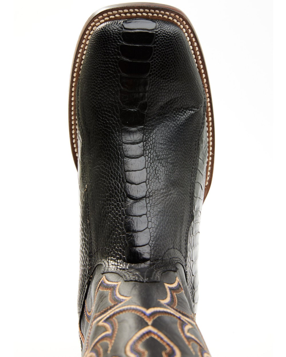 Cody James - Men's Exotic Ostrich Leg Western Boots - Broad Square Toe | Black Cody James - Men's Exotic Ostrich Leg Western Boots - Broad Square Toe | Black