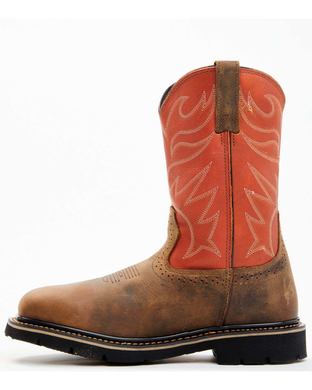 Cody James - Men's Mustang Pull-On Waterproof Work Boots - Composite Toe | Orange Cody James - Men's Mustang Pull-On Waterproof Work Boots - Composite Toe | Orange
