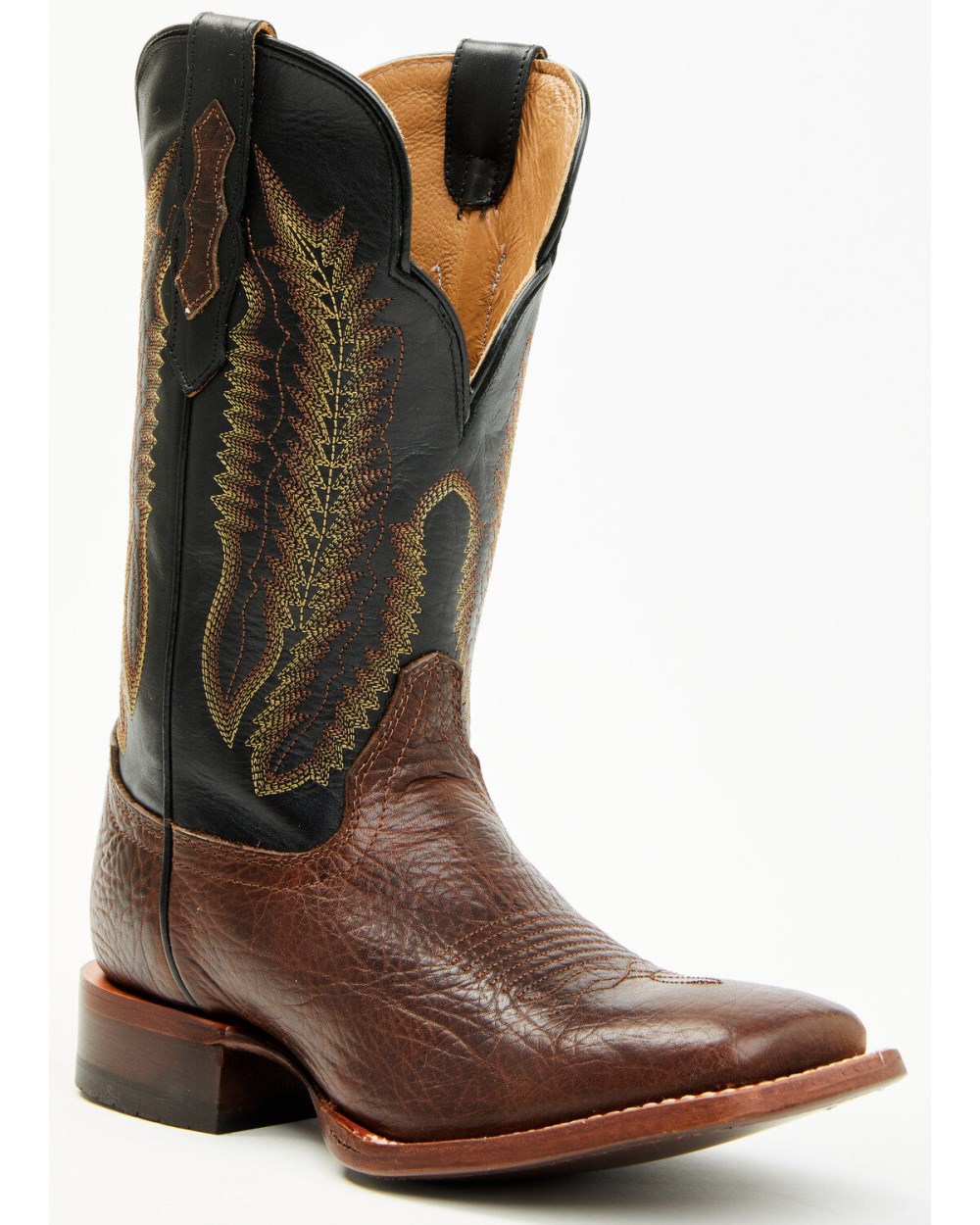 Cody James - Men's Buck Western Boots - Broad Square Toe | Black/brown Cody James - Men's Buck Western Boots - Broad Square Toe | Black/brown